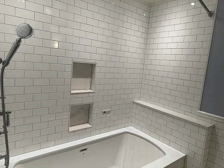Master Bathroom with Bain Ultra Hot tub and shower