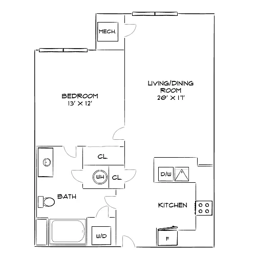 Floor plan Design 1D-E
