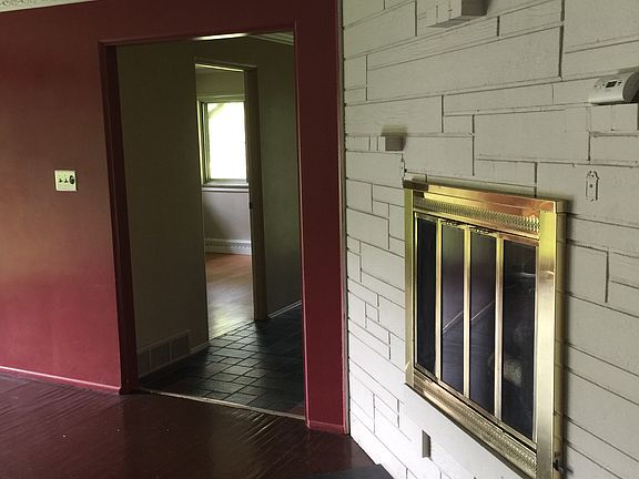 Functional wood burning fireplace