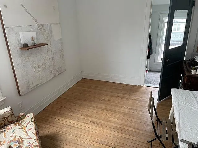 Bedroom #2 with a large closet space in the back.