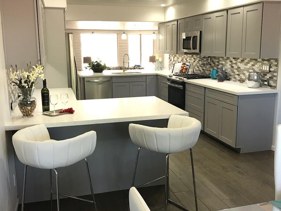 kitchen from dining area