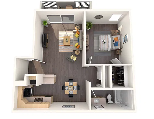 Floor plan Melrose Renovated