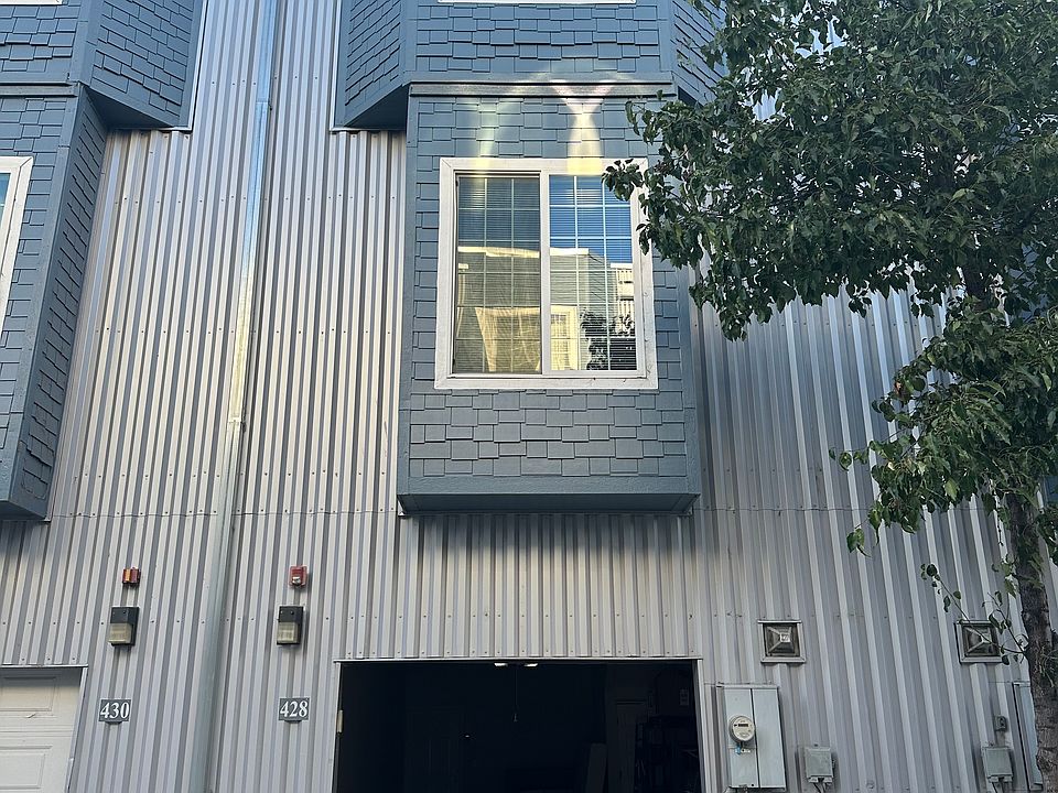 Two car garage with laundry