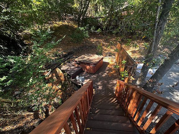 Stairs to Jacuzzi off deck