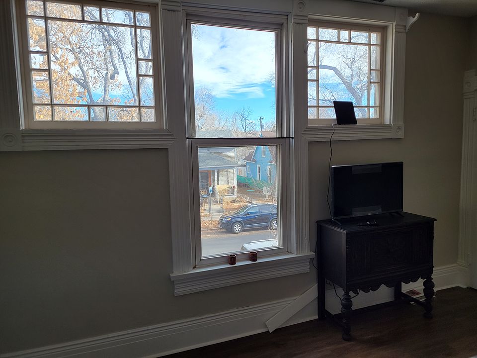 beautiful windows and high ceilings in the living room