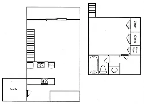 Floor plan 1 Bedroom Loft