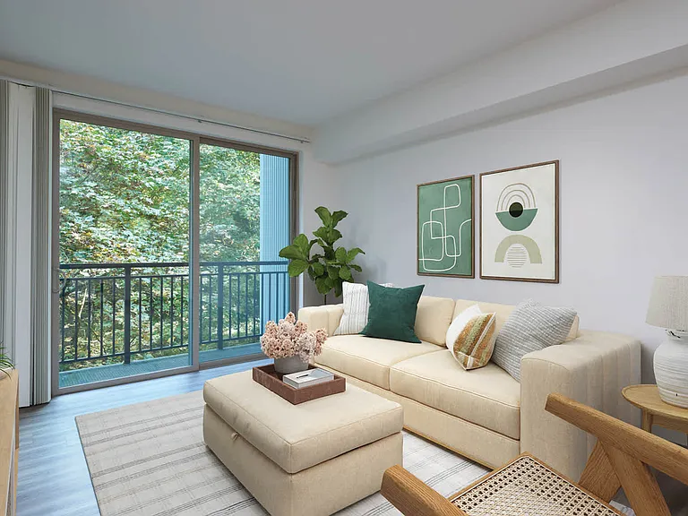 Living Room with Balcony and Hard Surface Flooring