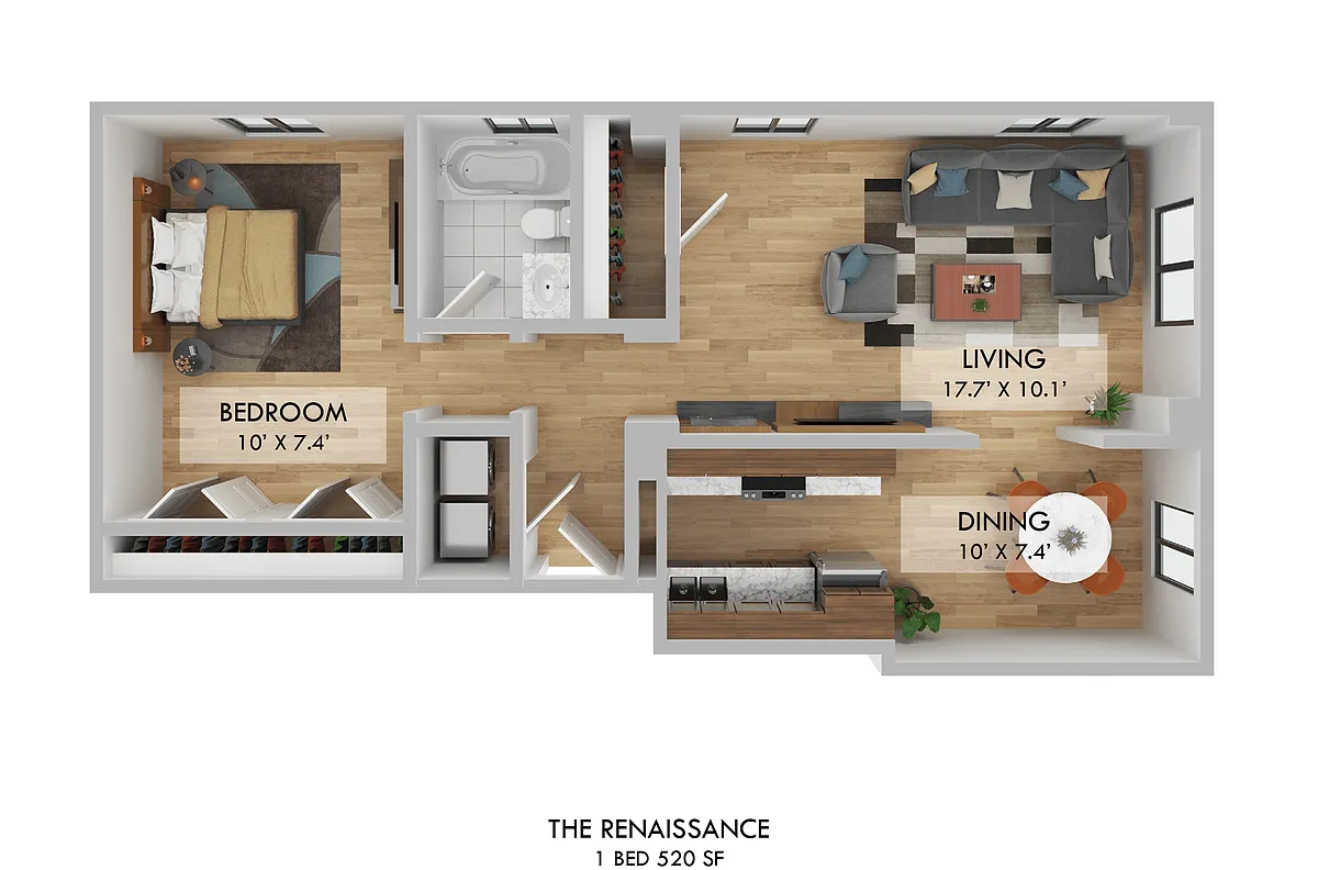 Floor plan One Bedroom