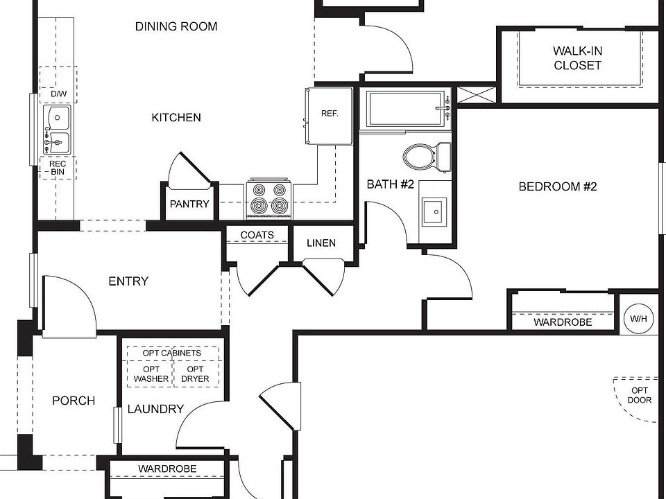 Lakeside - Plan 1A - Floorplan
