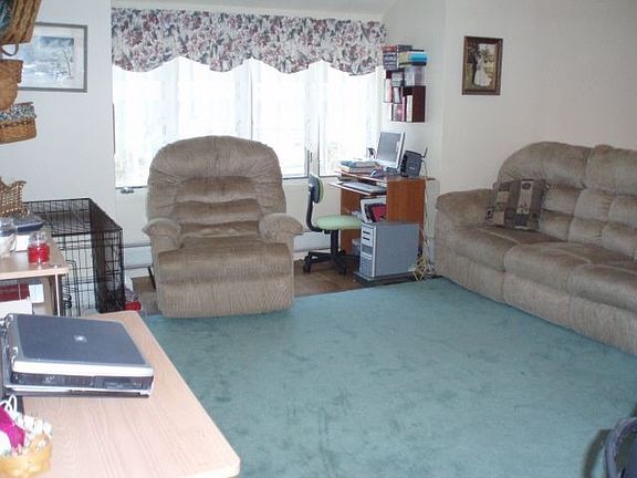 Living room with large windows