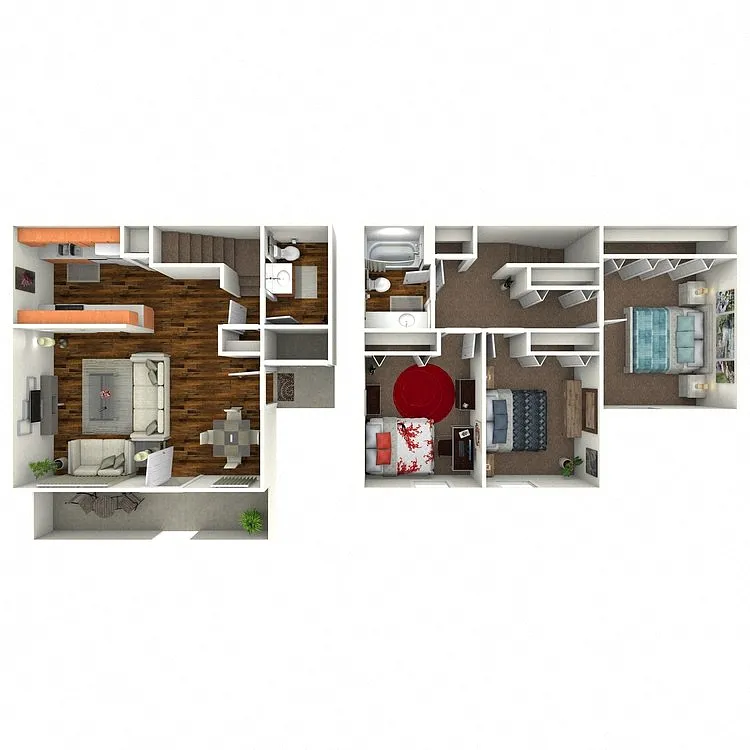 Floor plan 3X15 D