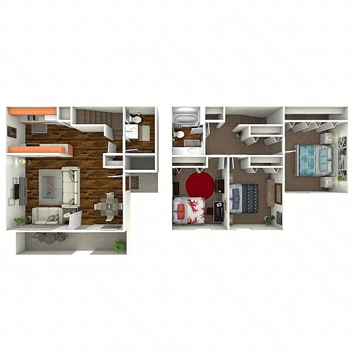 Floor plan 3X15 D