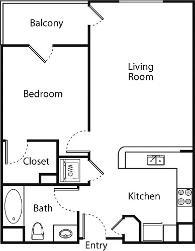 Floor plan Del Mar (1A)