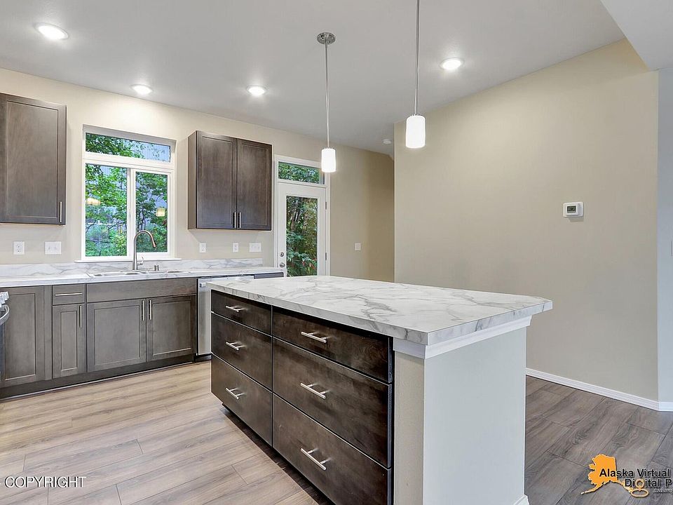 Kitchen facing back door