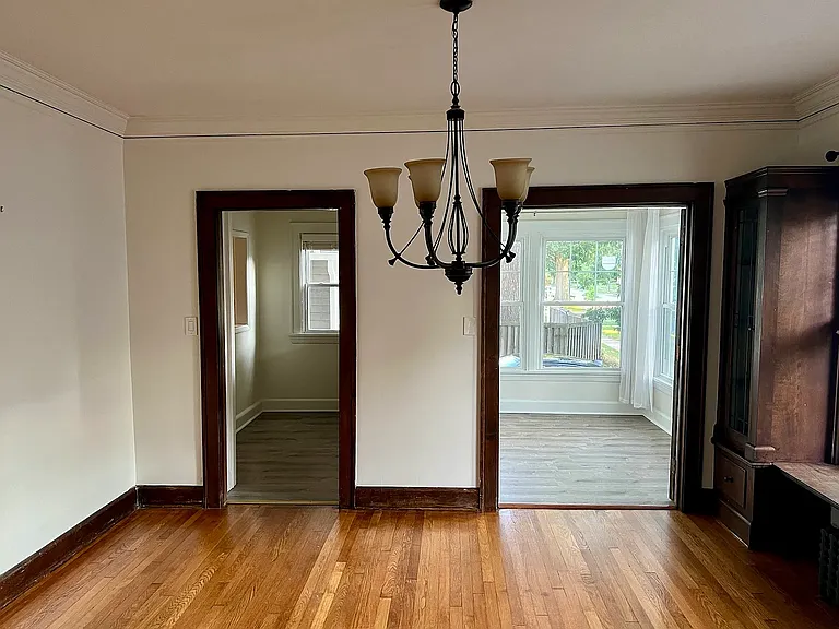 Dining Room light has been replaced with a ceiling fan