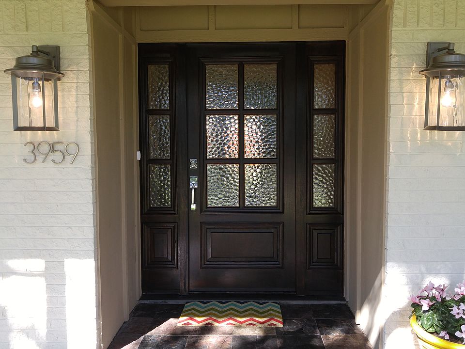 Custom Mahogany front door.