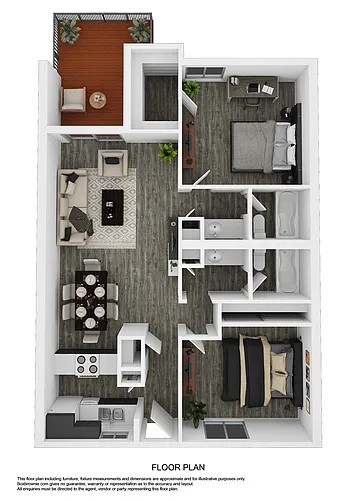 Floor plan Two Bedroom