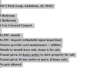 203 S Park Loop, Andalusia, AL 36421