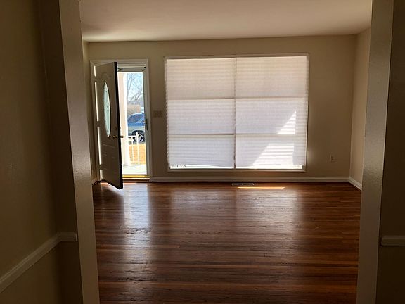 Living rom looking towards the front door