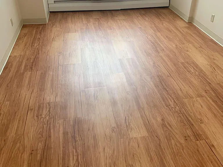 Gleeming hardwood throughout unit