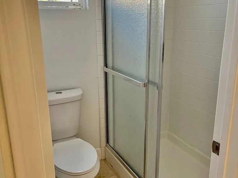 Shower and toilet separate from shower