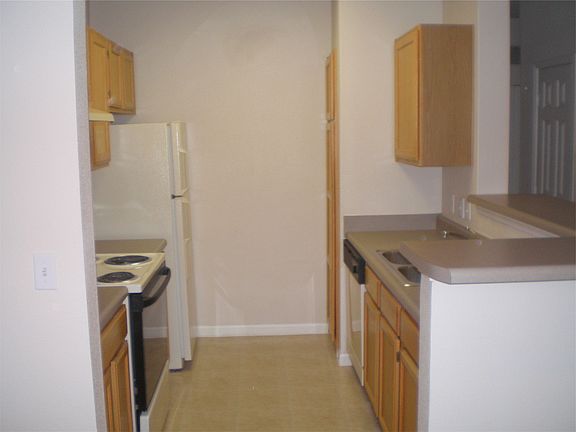looking into kitchen
