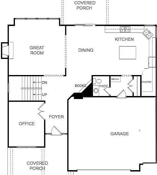 Floor plan - main level