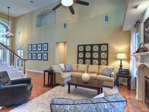 Just off the living area is the living room is the master suite.