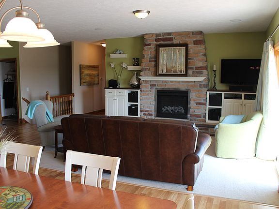 Living room, fireplace