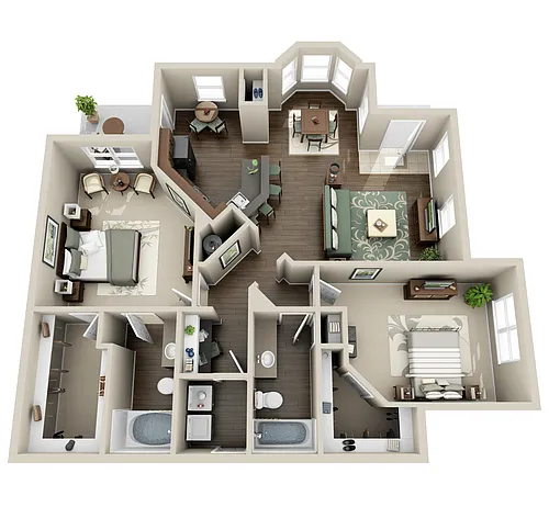 Floor plan B3L