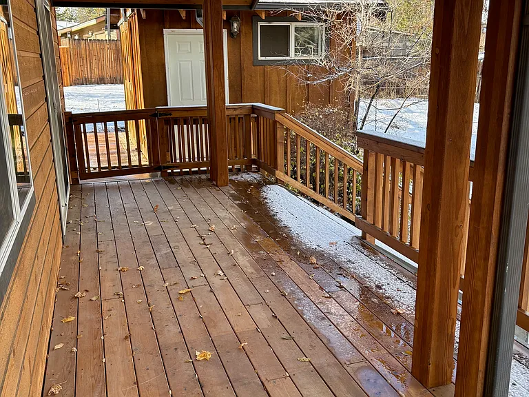 Rear deck