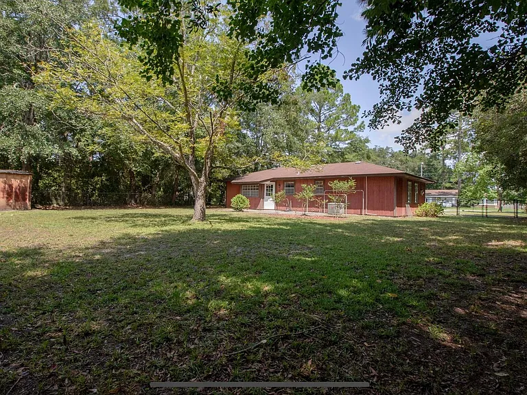 Backyard before exterior remodel