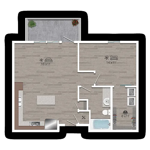 Floor plan 1 D