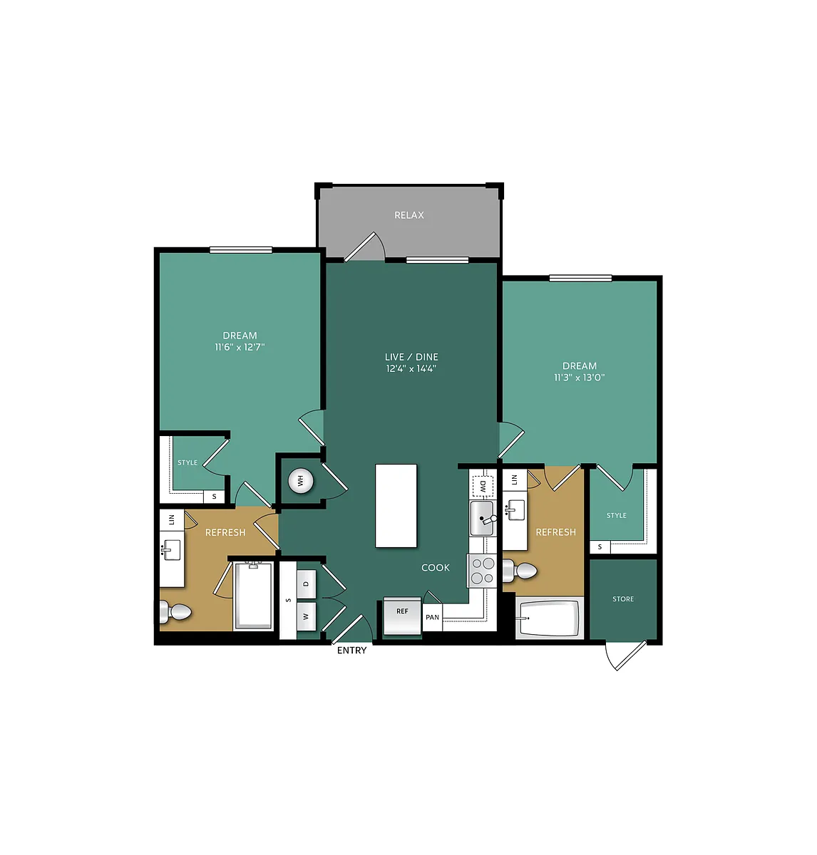 Floor plan B1
