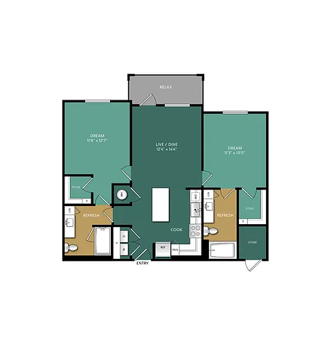 Floor plan B1