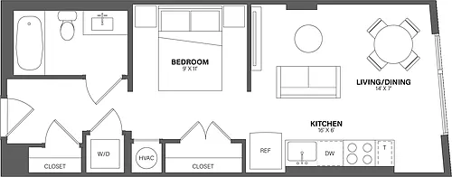 Floor plan Studio-S9
