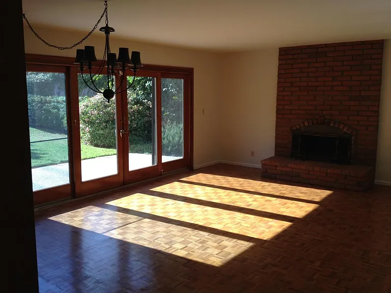 Family room with fire place