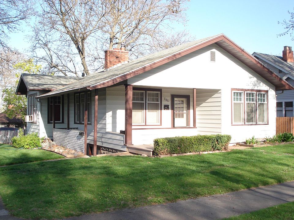 Stairway at the left side of house