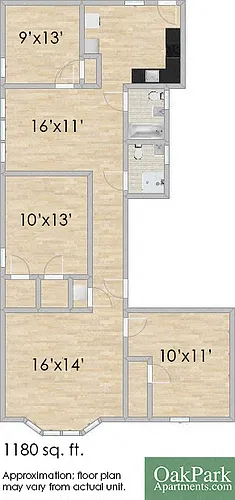 Floor plan 101 Washington