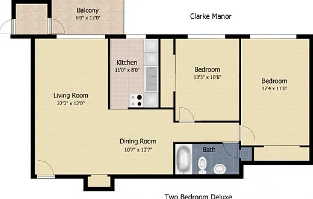 2 bedroom 1 bath deluxe 2 bedroom 1 bath deluxe