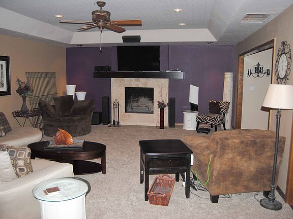 First living with fireplace