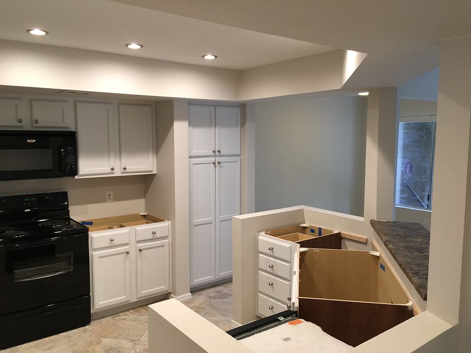 White Cabinet Recessed Light