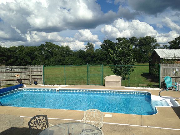 Relaxing pool and level yard