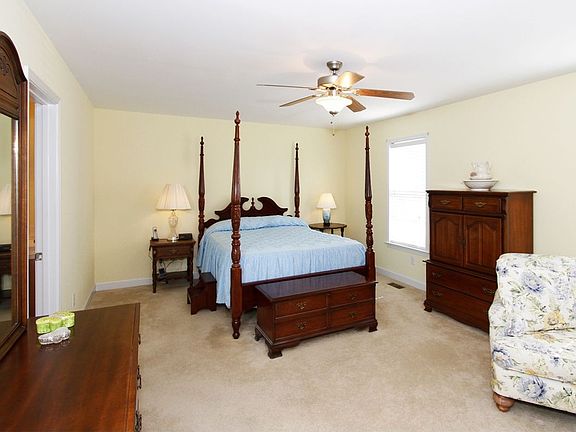 Master bedroom is huge! Plenty of wall space makes furniture placement easy.