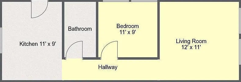 1 bed, 430 sqft, $1,095 — Photo 2