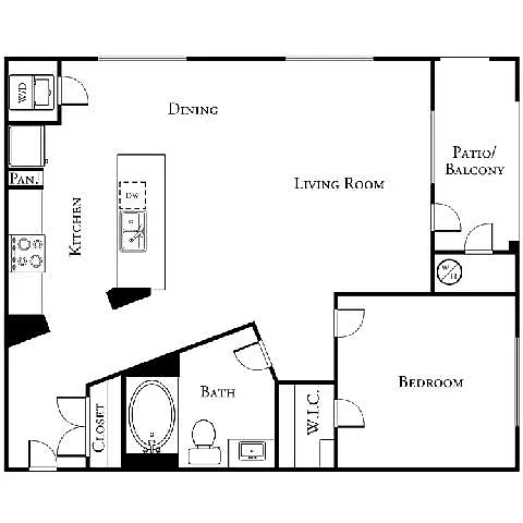 Floor plan 1E1