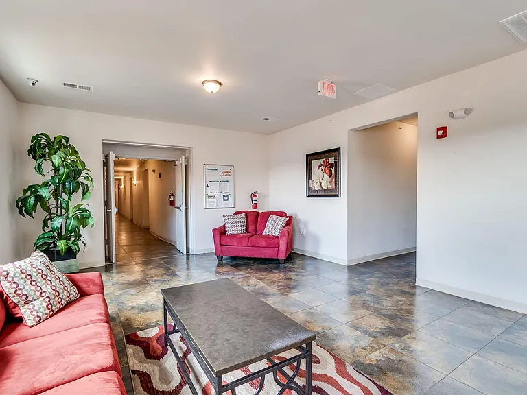 Another elevator lobby, each floor has its own.
