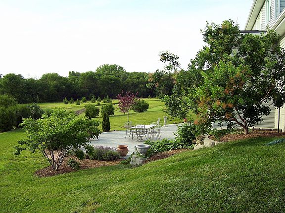 Stamped/stained concrete back patio