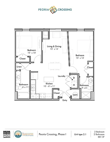 Floor plan 2 Bed