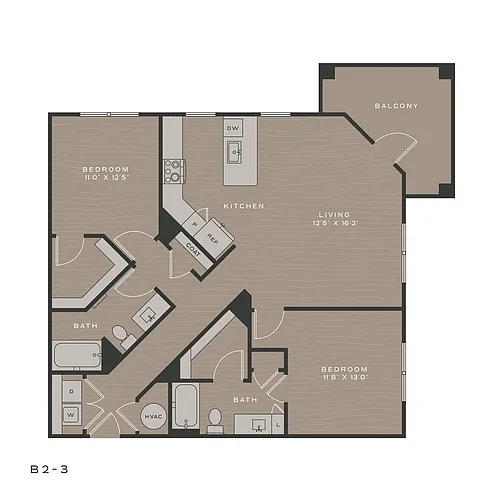 Floor plan B2-3